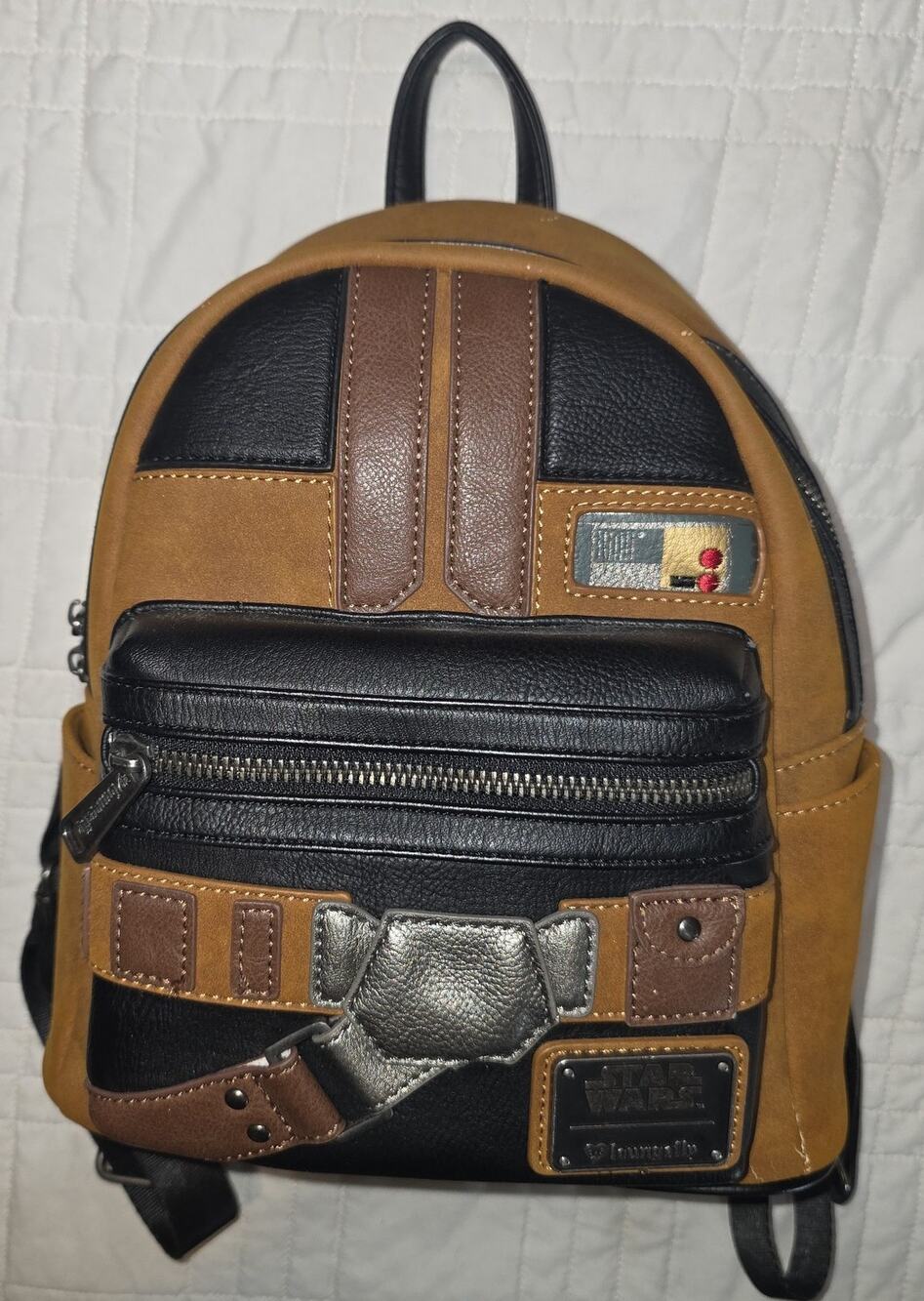 Loungefly Disney star wars hans solo Mini Backpack bookbag bag tote purse!